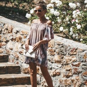 Vici Pocketed Flowy Babydoll Dress Tie Dye SMALL